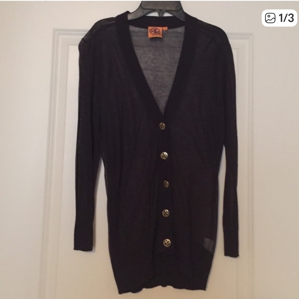 Tory Burch Navy Blue Cardigan Size Small